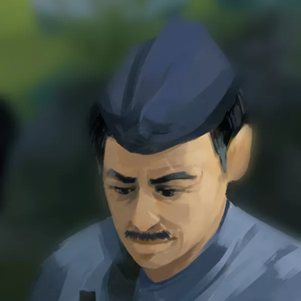 Portrait de Eizo Hatano. Image issue des «Aventures de Kanako Sawada» © Sandrine Pilloud, Lionel Tardy