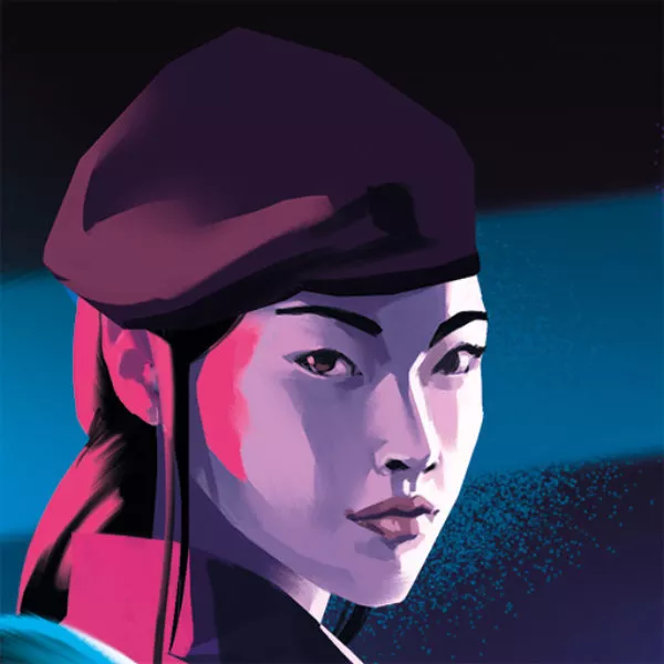 Portrait de Kumiko Satomi. Image issue des «Aventures de Kanako Sawada» © Sandrine Pilloud, Lionel Tardy