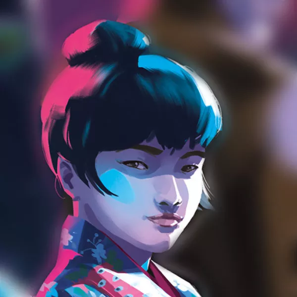 Portrait de Shina Okabe. Image issue des «Aventures de Kanako Sawada» © Sandrine Pilloud, Lionel Tardy